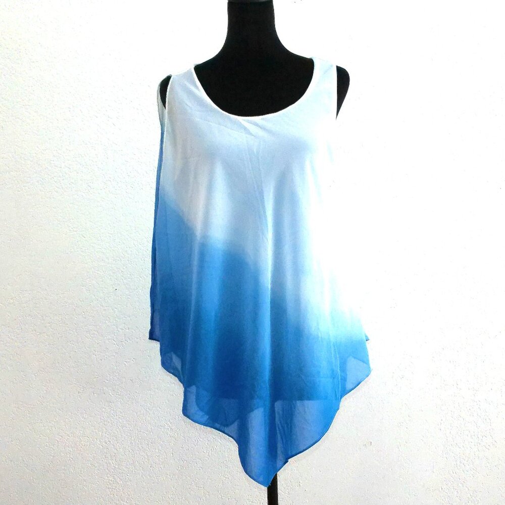 WAPI, Women's Blue/white tank top with cover, double layers